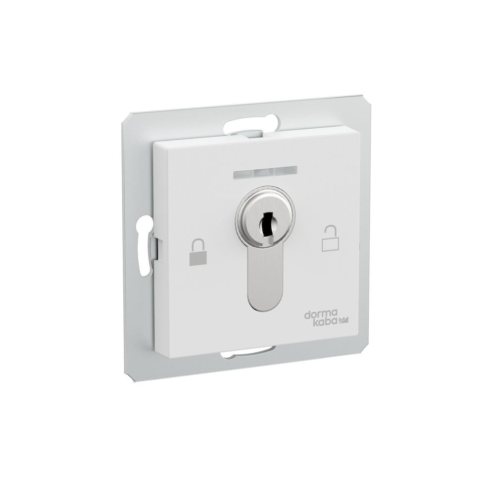 dormakaba Schlüsseltaster ST 55 LED, UP, weiß, "Auf/Verriegelt" 56330810