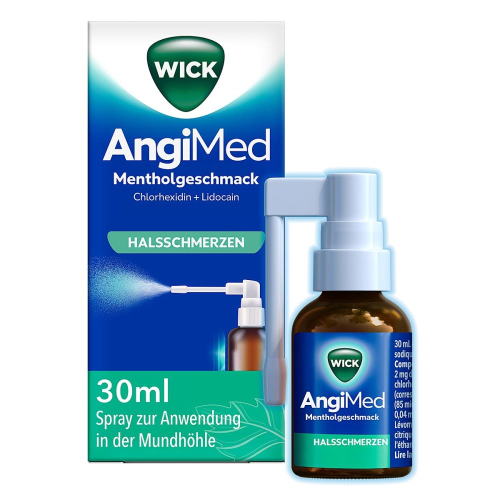 WICK Pharma - Zweigniederlassung der Procter & Gam Wick AngiMed Mentholgeschmack 2mg/ml+0,5mg/ml Spray 18447983