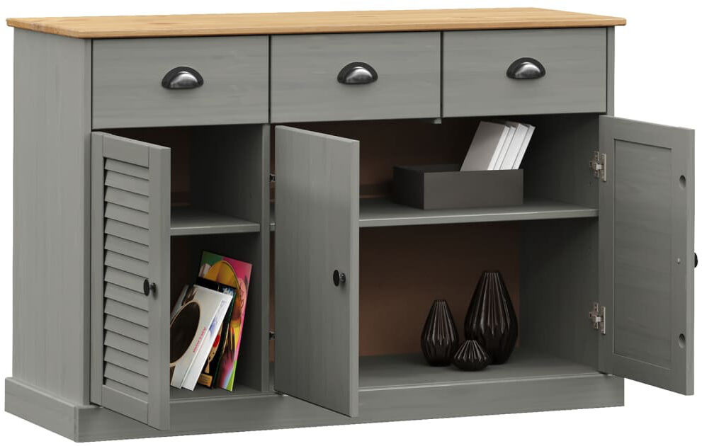 Brambly Cottage If you are short on space but need more storage, this compact and stylish sideboard is here to help! Grey 75cm H X 113cm W X 40cm D