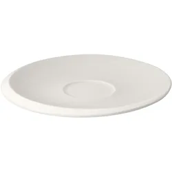 6x Villeroy & Boch Kaffeeuntertasse NewMoon, Untertasse, Weiss
