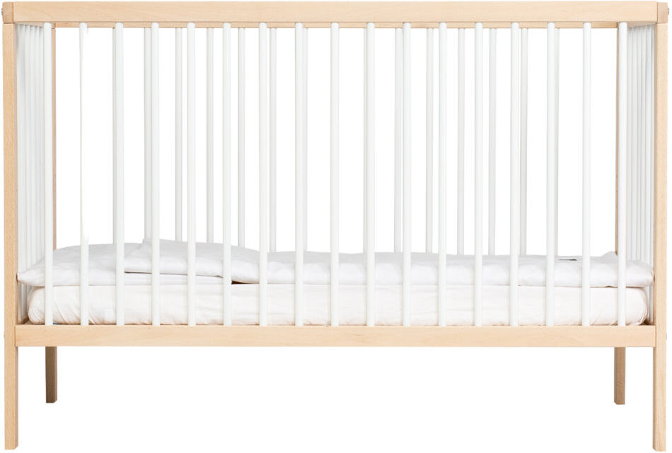 Mokee Mini Cot Bed White Beech Mini