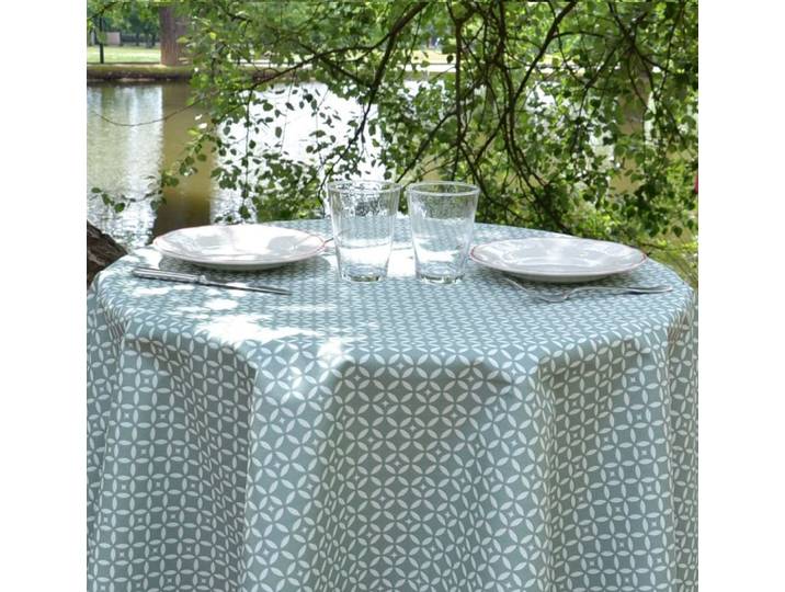 Nappe enduite verte ronde diam 160 cm