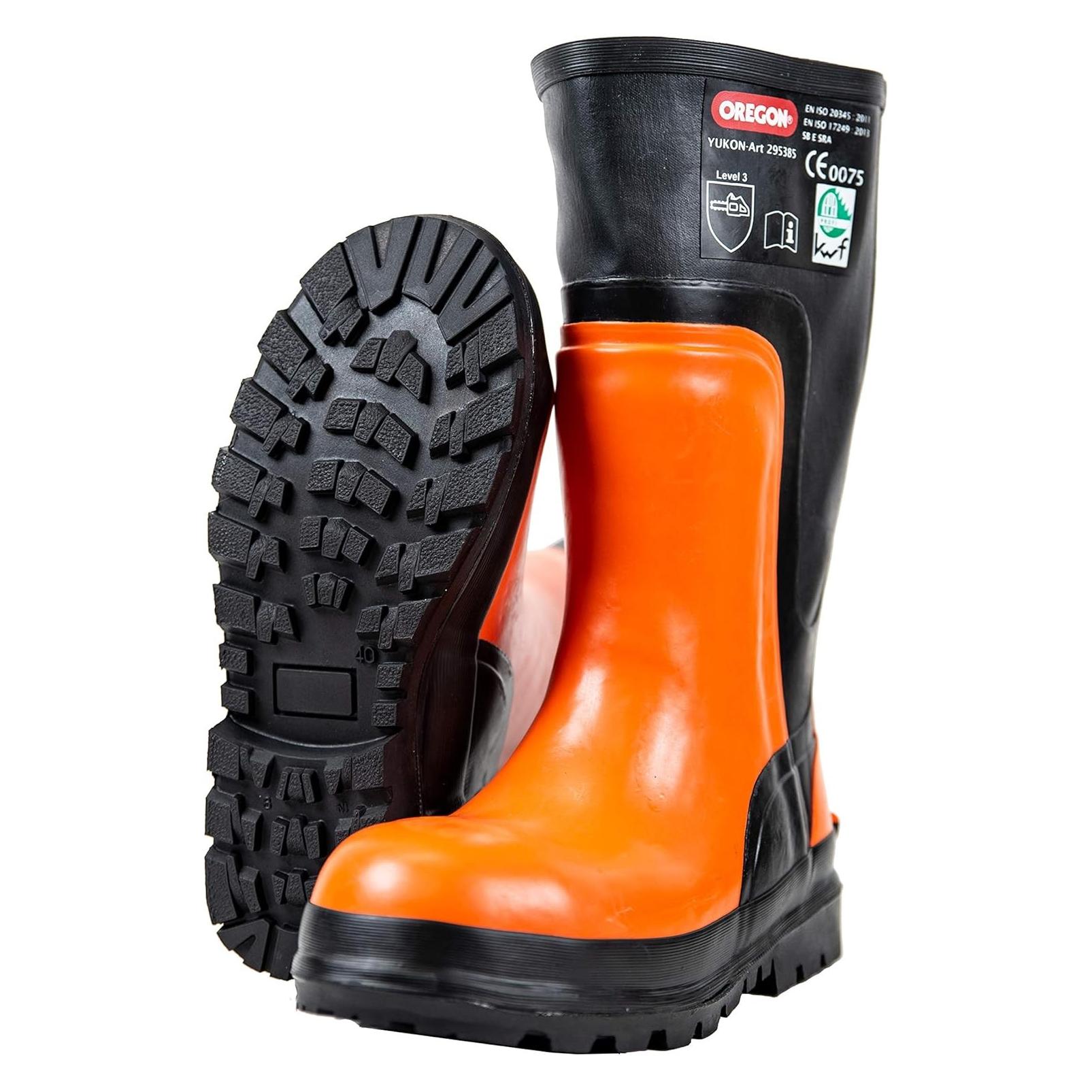 Oregon Yukon Schnittschutz Gummistiefel Klasse 3 mit Stahlkappe Gr. 48 (S2, 48) (295385/48)