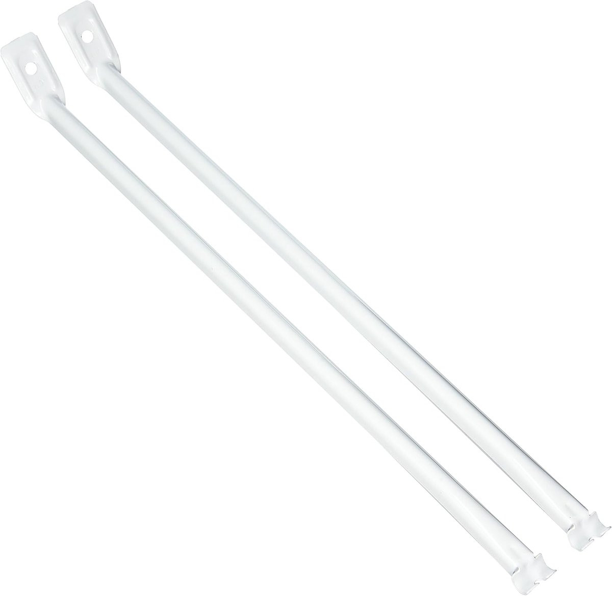 Witte plankbeugel voor wandmontage, 30 cm diep