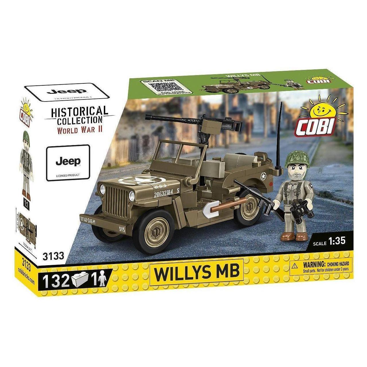 Cobi HC WWII 3133 WILLYS MB 132 KL. (COBI-3133)