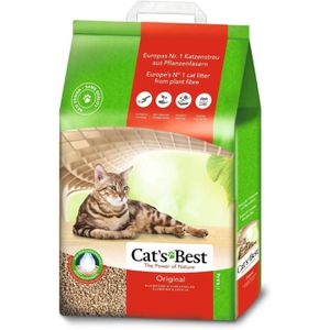 Cats-Best Katzenstreu Original, staubarm, aus 100% Holzfasern, klumpend, geruchsbindend, 20 Liter