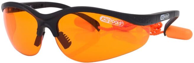 Lunette de protection - orange avec bouchons d'oreille ; KS Tools (310.0161)