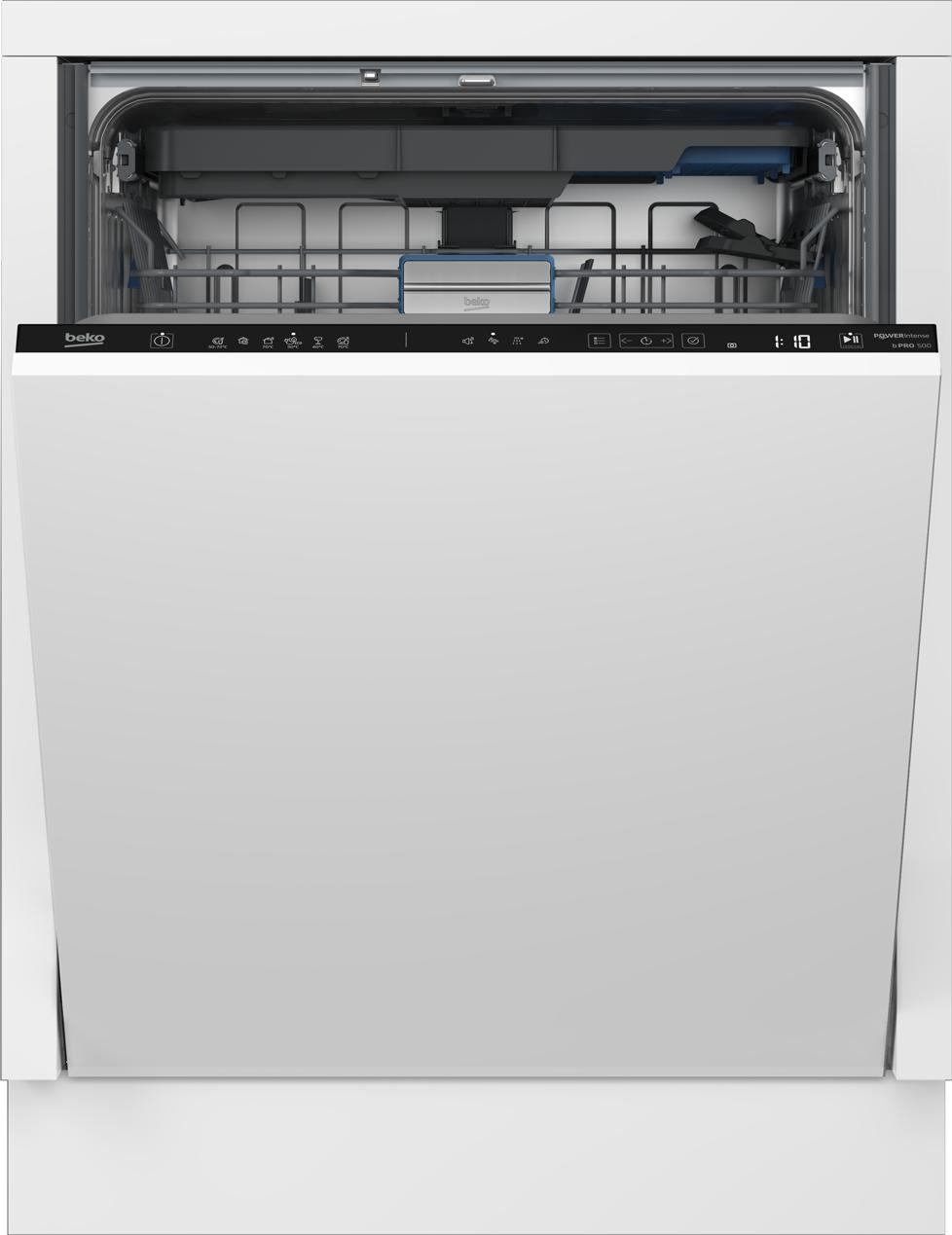Beko BDIN36541P, Voll integriert, Standardgröße (60 cm), Schwarz, Touchsteuerung, LCD, Zusammenklappbar
