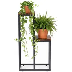 Modernhome, Pflanzenständer + Blumentreppe, Pflanzenständer für Blumen Dekorationen, 2 Etagen, Loft