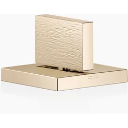 Dornbracht MEM Seitenventil, linksschließend, warm, mit linearer Struktur, 20005783-47, Farbe: Champagne