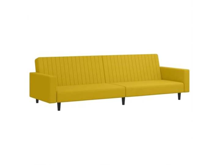 GHVBNMF Schlafsofa 2-Sitzer Gelb Samt Klappsofa Couch mit Bettfunktion Vielseitiges 2-in-1 Klappsofa mit Samtbezug und Holzrahmen, ideal für Wohnzimmer, Studentenzimmer und Büro.