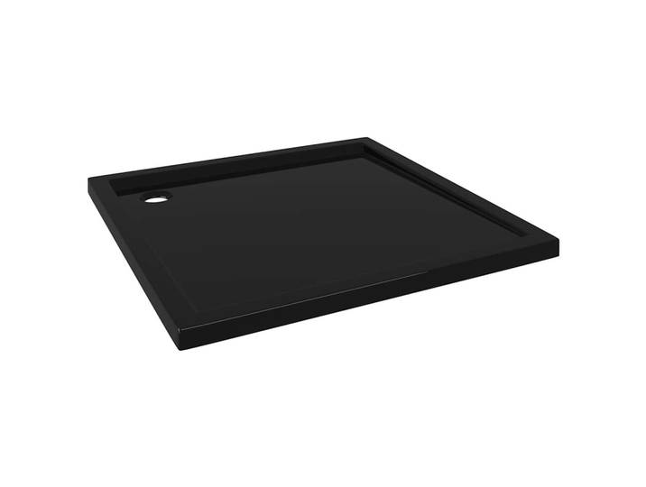 vidaXL Duschtasse Quadratisch Schwarz 90/90 Cm, Glas, 90x4x90 cm, Badezimmer, Baden & Duschen, Duschtasse