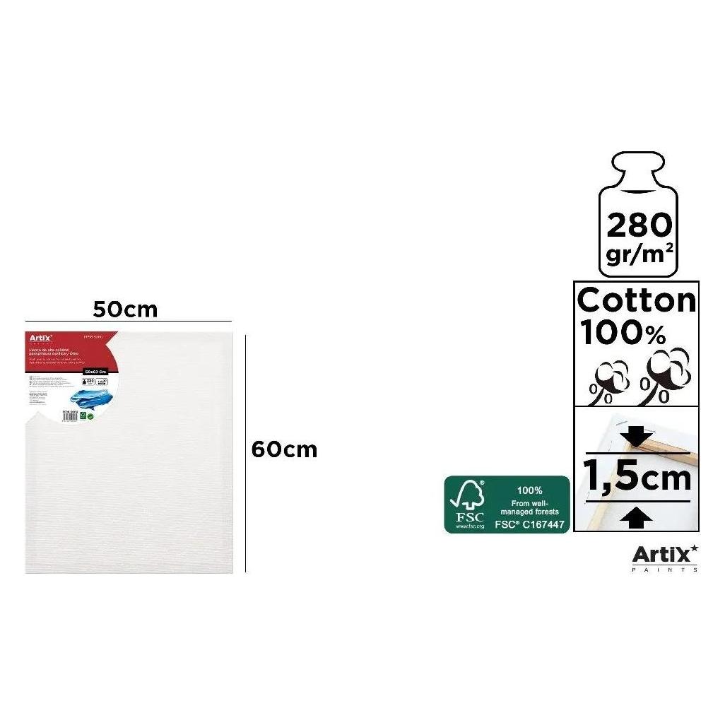 Artix Leinwand 50x60x1,5cm 280G/m2 (57526994)