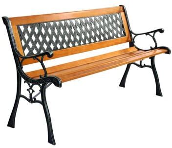 Costway Outdoor Cast Iron Patio Bench