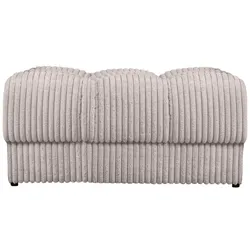 Hocker Date mit Cordbezug, klassischer Stil, Natur, weich gepolstert und pflegeleicht