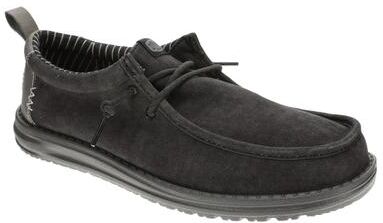 Hey Dude Wally Vintage Classic - Mens 9 Black Slip On Medium