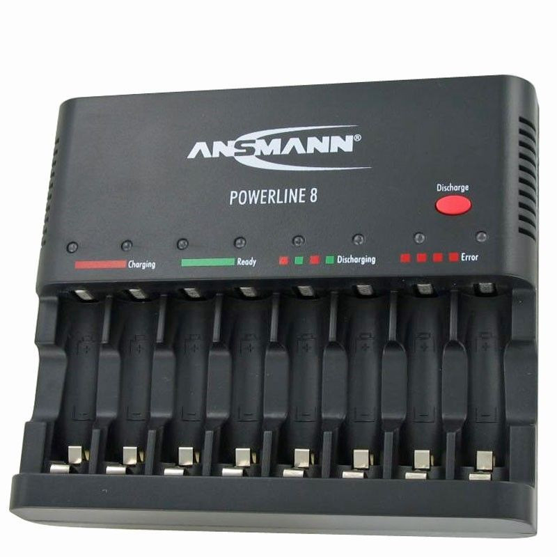 Ansmann Powerline 8 Batterijlader voor 1-8 AA/AAA met USB-uitgang 1001-0006