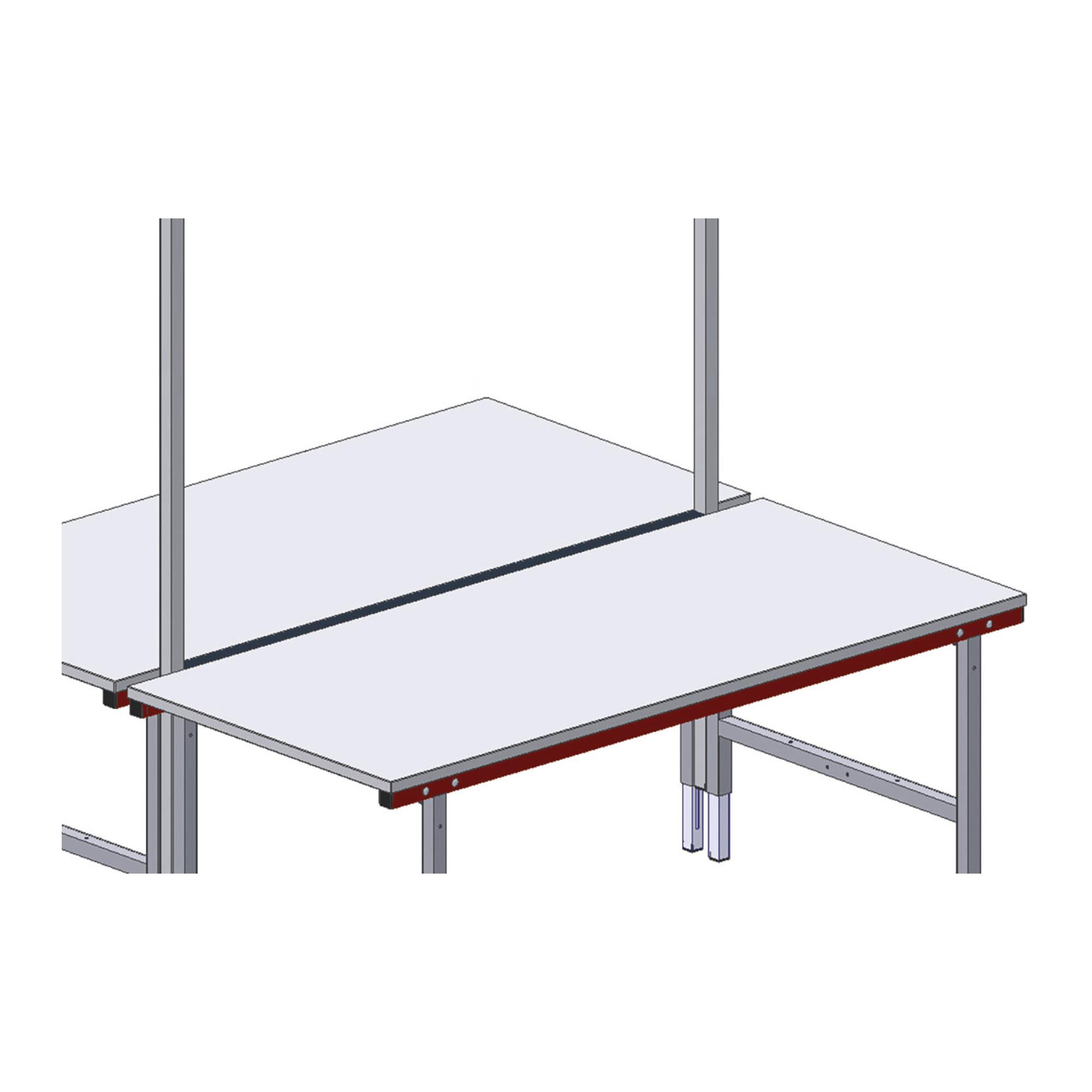 Rocholz Spaltabdeckung SYSTEM 2000 BxT 1640x40 mm für Packtisch 203000 (203003)