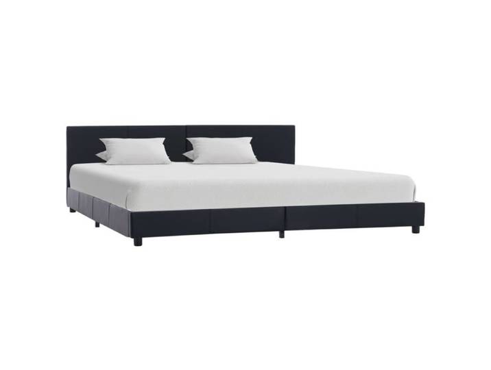 Cadre de lit - VIDAXL - Similicuir Noir - 180x200 cm - 2 places - Style Classique
