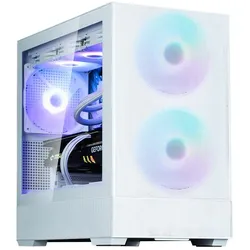 Zalman P30 AIR White, ARGB Fan x3 (mATX, Mini-ITX), PC Gehäuse, Weiss