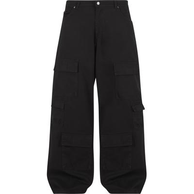 Cargohose KARL KANI "Karl Kani KK OG Multipocket Twill Cargopants", Herren, Gr. S, US-Größen, schwarz, 100% Baumwolle, unifarben, normal, Hosen Cargohose