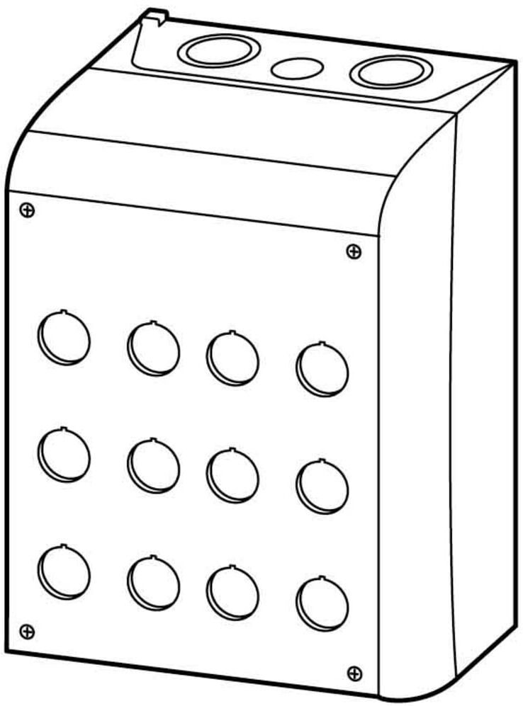Eaton Aufbaugehäuse f.12 Taster 22mm M22-I12 (222688)
