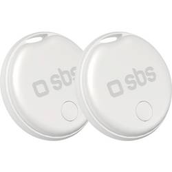 sbs mobile Track my Dot Kit AirTag Schlüsselanhänger Weiß TEFINDTAGAP2SET