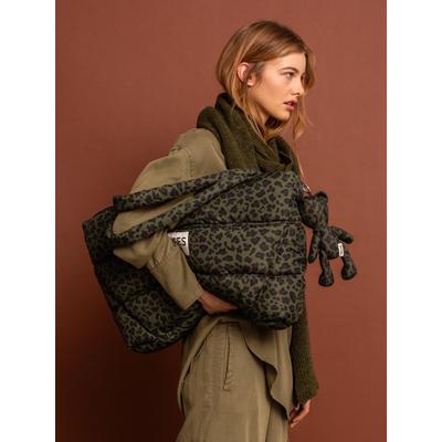 Weekender SENSES.THE LABEL, Gr. B/H/T: 65cm x 37cm x 10cm, grün (leo grün), Polyester, bedruckt, Taschen Weekender, mit Innenfach