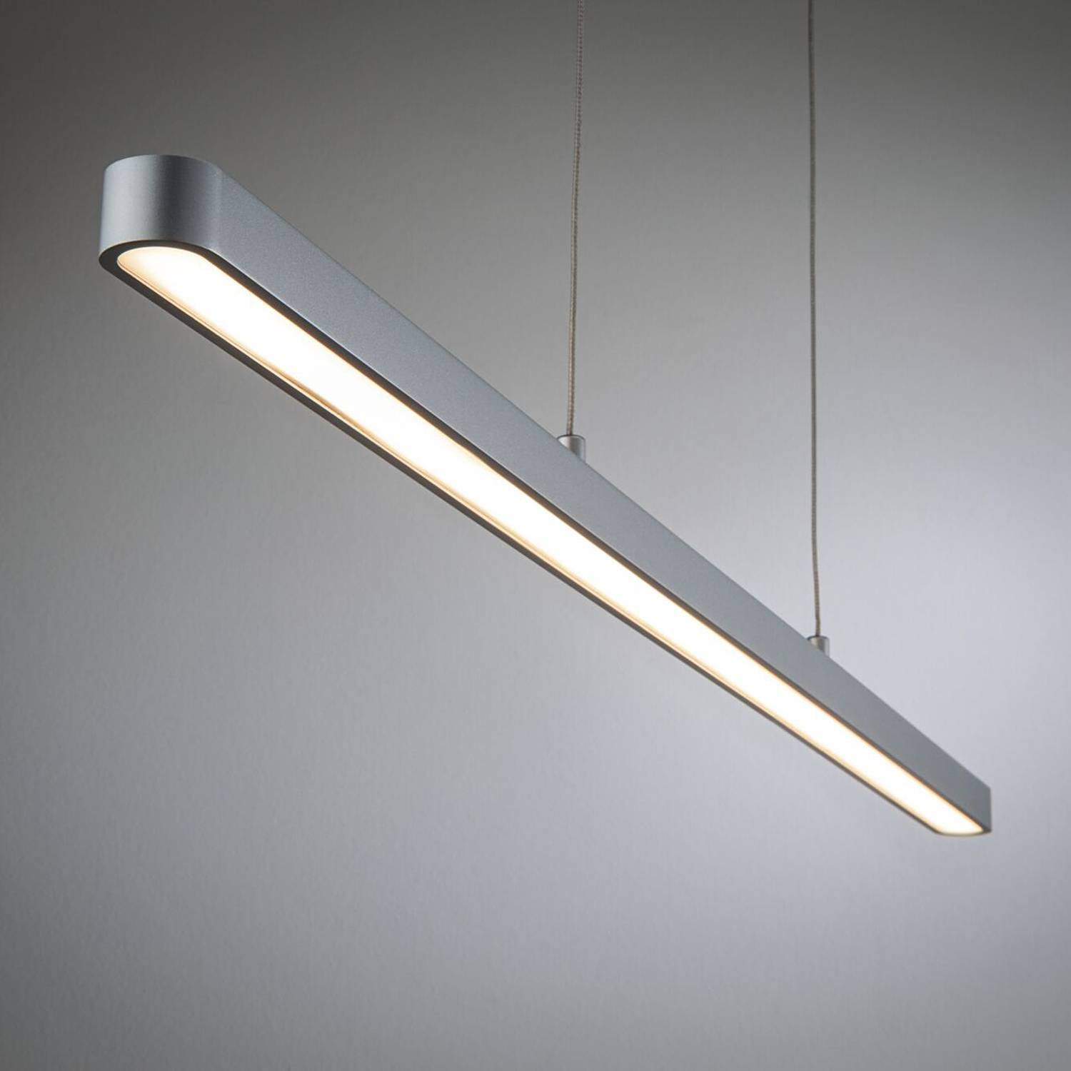 Paulmann URail Lento LED pendelarmatuur in zilver en grijs met chroom afwerking