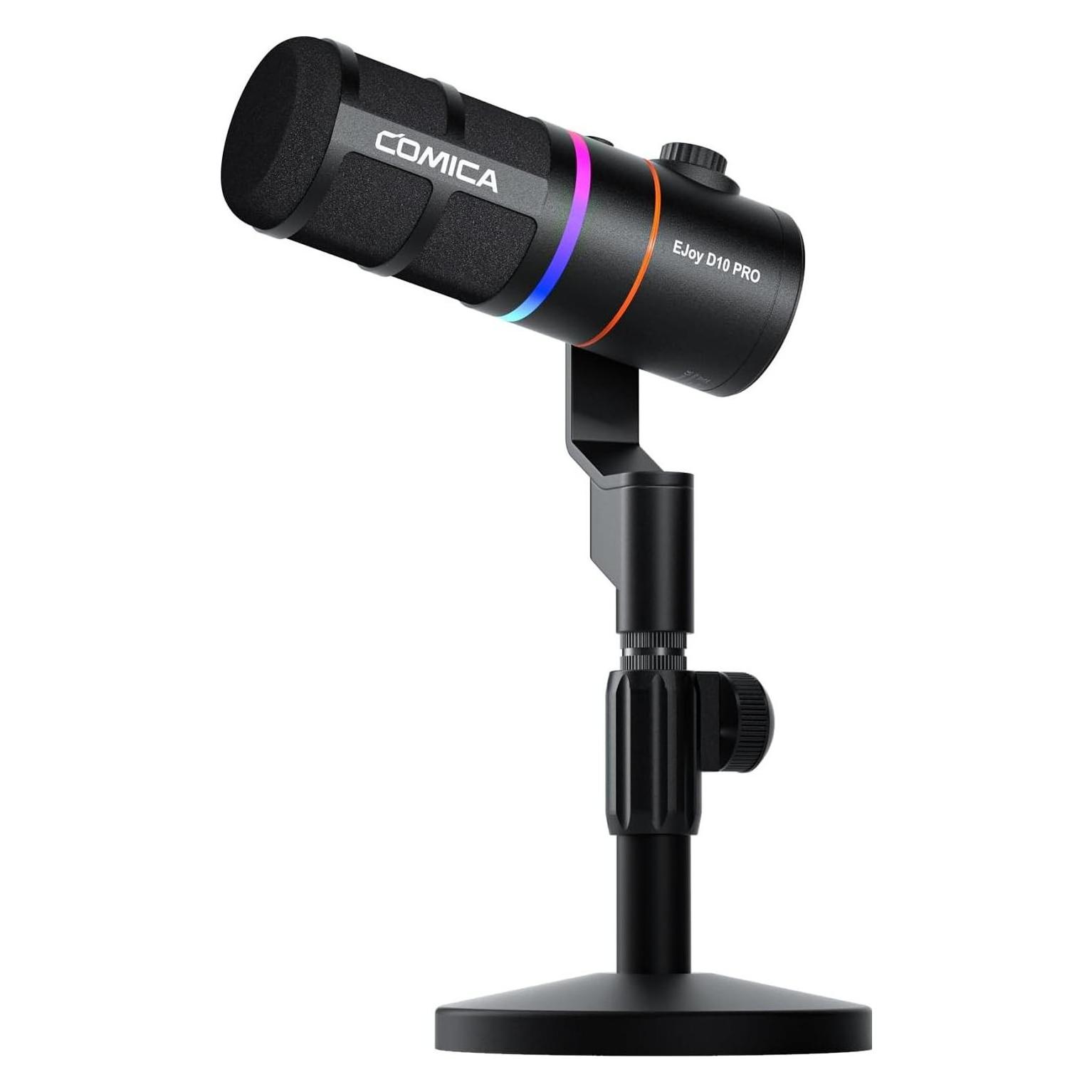 Comica RGB Cardioid Dynamic Wireless Microphone EJoy D10 PRO(D) black (EJoy D10 PRO(D) black)