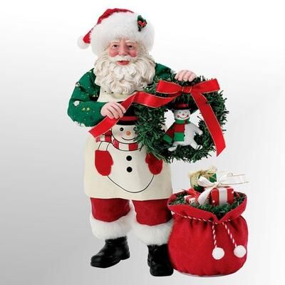 Enesco/Dept 56 Sounds of Christmas Musical Clothtique Red , Red