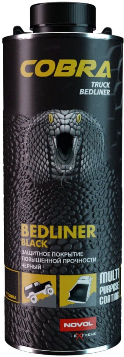 Novol Bedliner Cobra, svart, 600 ml