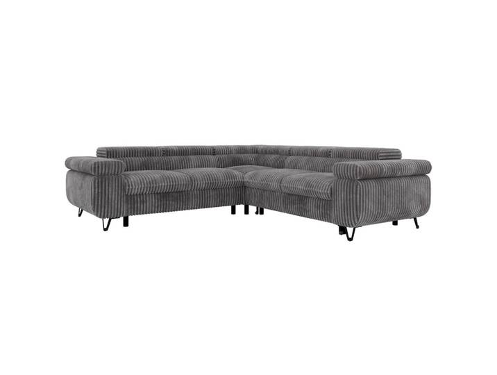 ECKSOFA QUADRO L - Grau Cord - Links Seite