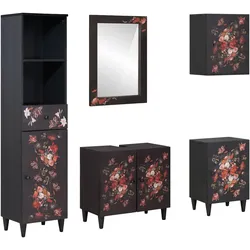 vidaXL Badezimmerschrank-Set mit Schubladen 5 pcs Massivholz Mango