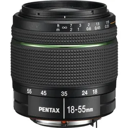 Pentax Objektiv SMC-DA 18-55mm, f/3.5-5.6, WR (Pentax K, APS-C / DX), Objektiv, Schwarz