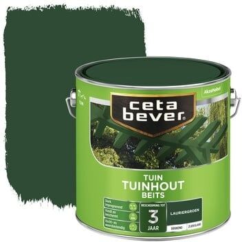 Cetabever Tuinhout Beits Dekkend Zijdeglans - Lauriergroen