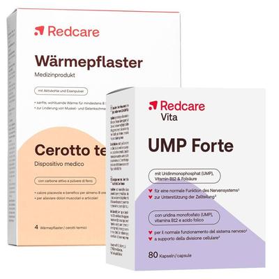 Redcare Wärmepflaster + Vita UMP Forte 1 St Set