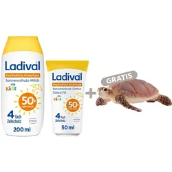 Ladival Kids Sonnenschutz SPF50+ Set plus Schleich Meeresschildkröte 1 St Sparset