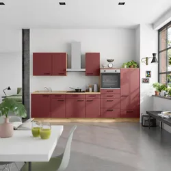 Küchenleerblock Easytouch Low o. Geräte Rot