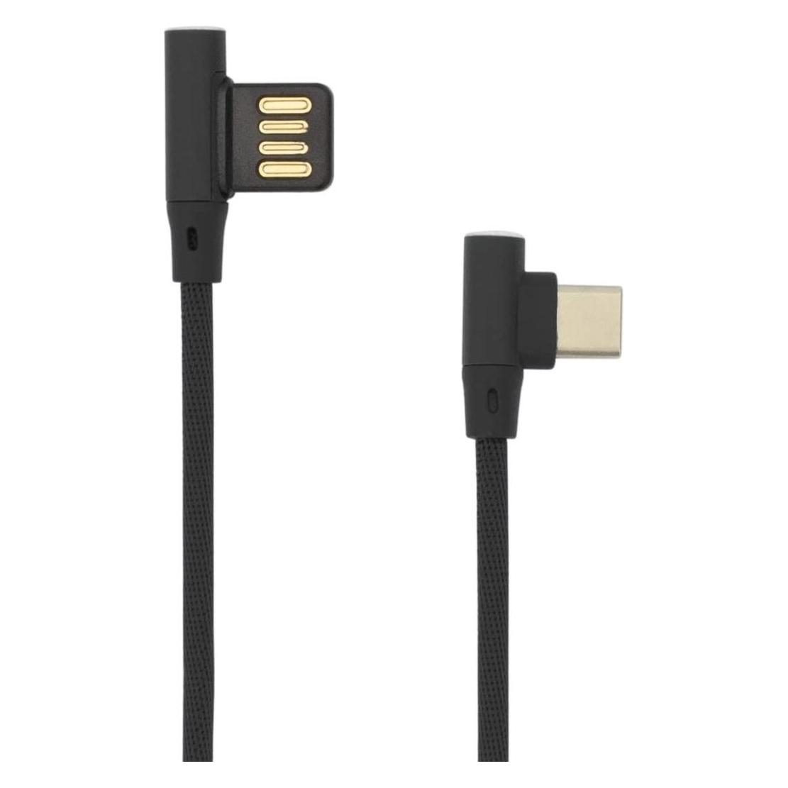 Sbox USB->Type C 90 M/M 1.5m USB-C-90-B black (1.50 m, USB 2.0) (0616320537357)