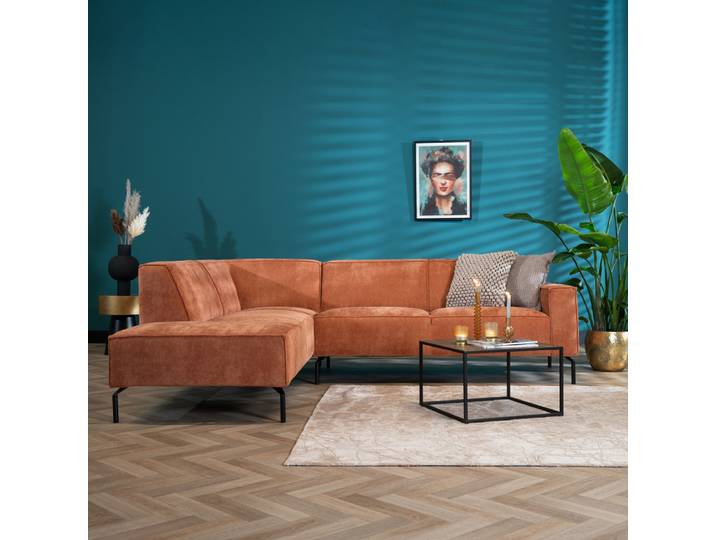 Bronx71 Ecksofa Kansas Stoff terracotta links