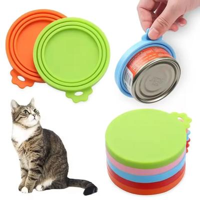 Uplift Picks Reusable Silicone Pet Food Jar Lids For Dog And Cat Food Storage green 2 Pieces