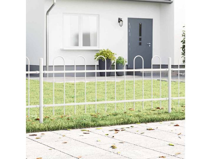 vidaXL Gartenzaun BOXTEL 2 stk. 3,4 x 0,6 m Pulverbeschichteter Stahl