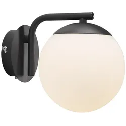Nordlux Wandleuchte GRANT, Höhe 16.4cm, Schirm Ø 14.5cm, E14, Schwarz NORD-47091003
