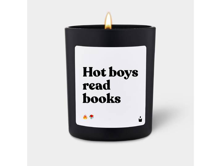 Duftkerze Schwarz Woody Hot boys read books