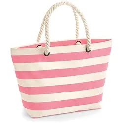 Westford Mill Strandtasche 'Nautical' W680 natural/pink 36 x 35 x 18 cm