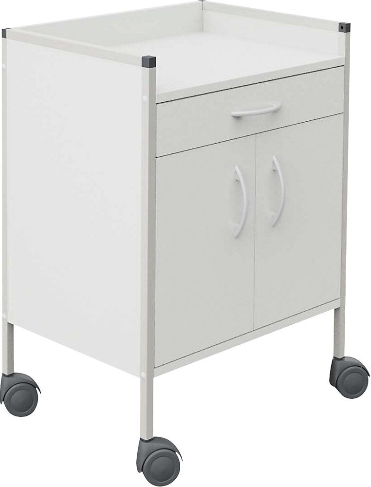 kaiserkraft Medizinwagen 08/16, 1 Etage, grauweiß