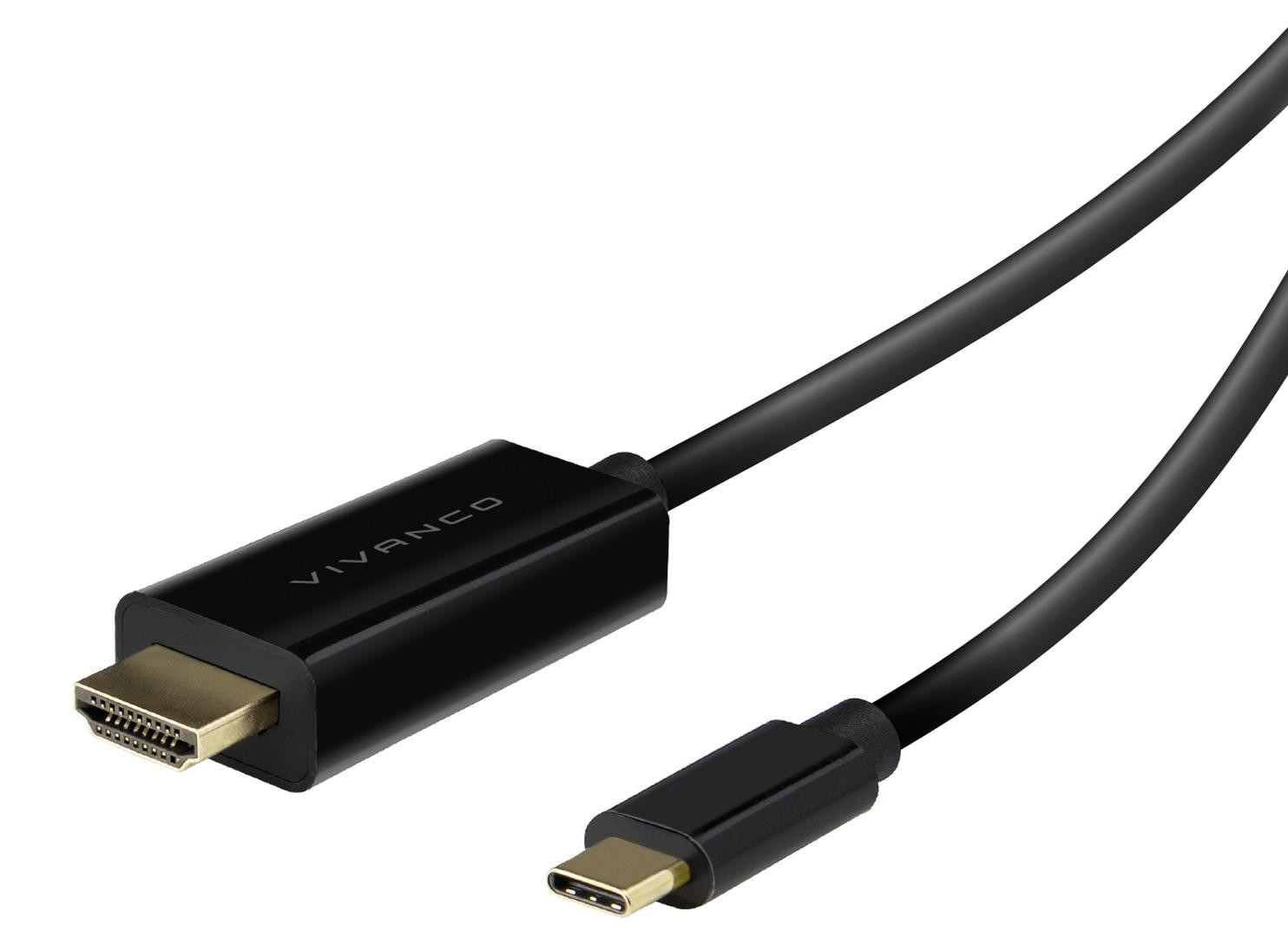 Vivanco USB-C naar HDMI-kabel met vergulde connectoren