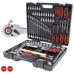 1/4"+1/2" Universal-Werkzeug-Satz, 97-teilig