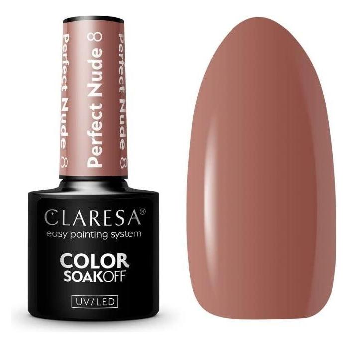 Claresa 08 Perfect Nude UV Nagellack 5ml (Nude, Farblack, UV-Gel Lack) (44150287)